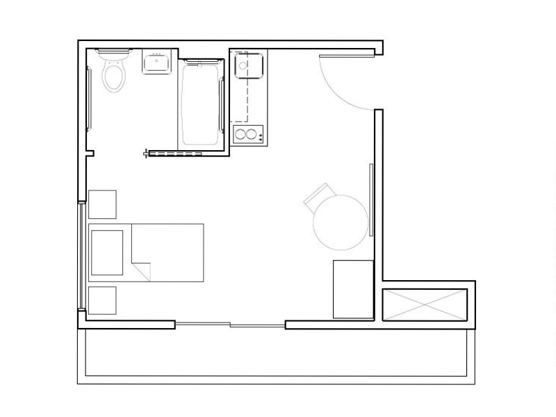 Unit F Floor Plan